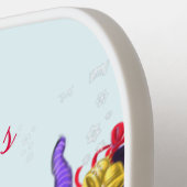 メリークリスマス格言パーティーピックボールパドル ピックルボールラケット (左詳細)