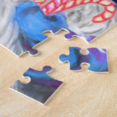 メリークリスマス格言パーティー漫画スケッチおもしろい  ジグソーパズル (側面)