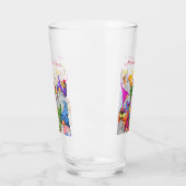 メリークリスマス格言パーティー漫画スケッチおもしろい  タンブラーグラス (左)