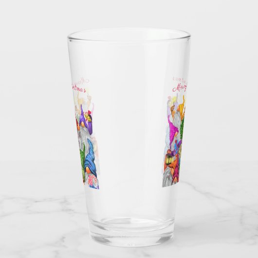 メリークリスマス格言パーティー漫画スケッチおもしろい  タンブラーグラス (右)