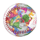 メリークリスマス格言パーティー漫画スケッチおもしろい  野球ボール (正面左)