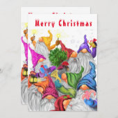 メリークリスマス格言パーティー漫画スケッチ (正面/裏面)