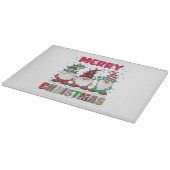 メリークリスマス格言ファミリーおもしろいクリスマスツリー カッティングボード (角)