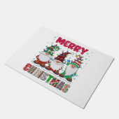 メリークリスマス格言ファミリーおもしろいクリスマスツリー ドアマット (アングル)