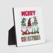 メリークリスマス格言ファミリーおもしろいクリスマスツリー フォトプラーク (正面)