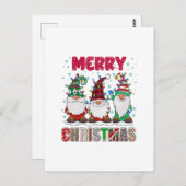 メリークリスマス格言ファミリーおもしろいクリスマスツリー ポストカード (正面/裏面)