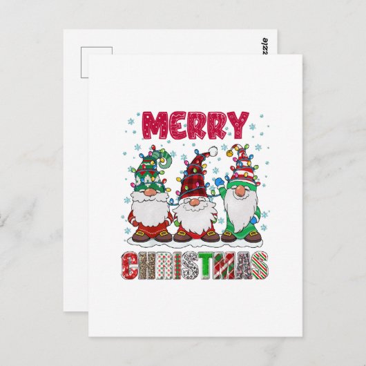 メリークリスマス格言ファミリーおもしろいクリスマスツリー ポストカード (正面/裏面)