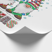 メリークリスマス格言ファミリーおもしろいクリスマスツリー ラッピングペーパー (角)