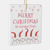 メリークリスマス格言ファミリー名 セラミックオーナメント (右)