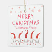 メリークリスマス格言ファミリー名 セラミックオーナメント (左)