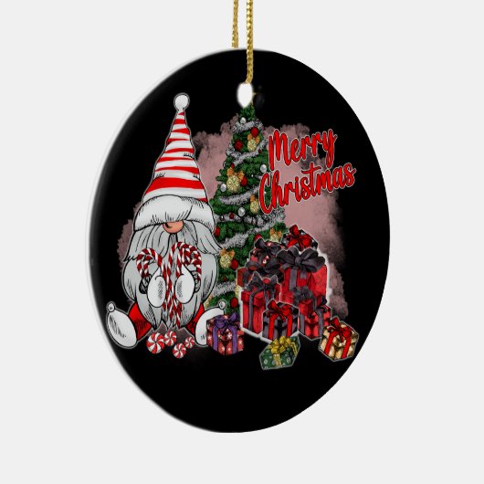 メリークリスマス格言プレゼント セラミックオーナメント (右)