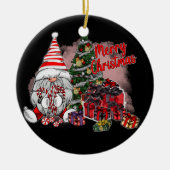 メリークリスマス格言プレゼント セラミックオーナメント (正面)