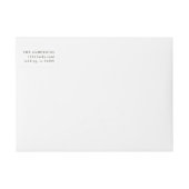 メリークリスマス格言ホリデーエレガントリーフ ラップアラウンドラベル (正面)