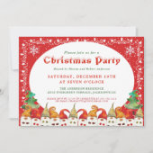 メリークリスマス格言ホリデーパーティー招待状 シーズンカード (正面)