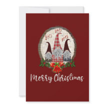 メリークリスマス格言レッド素朴、トレンディーカード