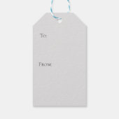 メリークリスマス格言レッド素朴、プレイド、トレンディー ギフトタグ (裏面)