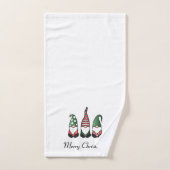 メリークリスマス格言レッド バスタオルセット (ハンドタオル)