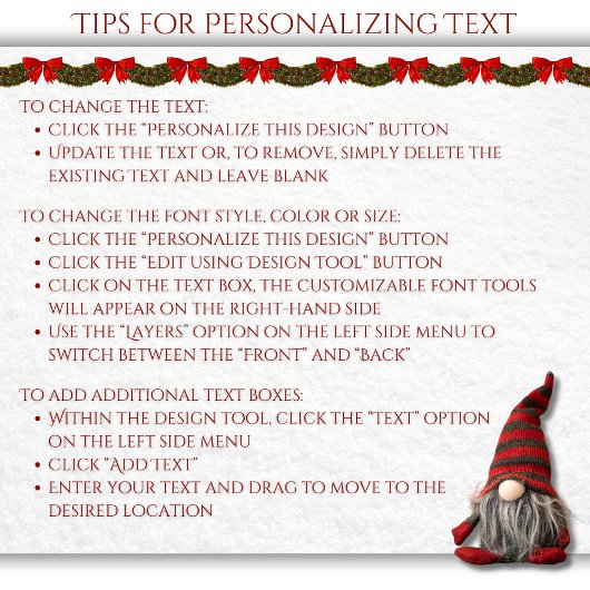 メリークリスマス格言中抱き枕 ミディアムペーパーバッグ