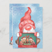 メリークリスマス格言写真パーソナライズされたクリスマス (正面/裏面)