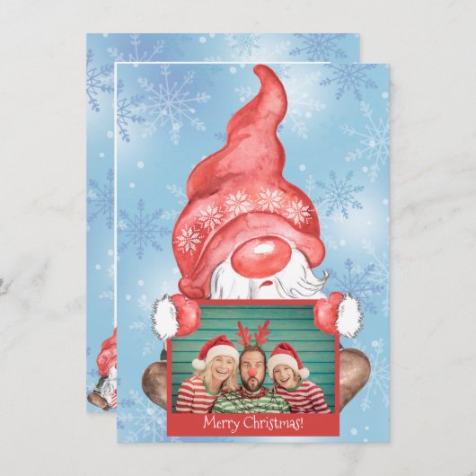 メリークリスマス格言写真パーソナライズされたクリスマス (正面/裏面)