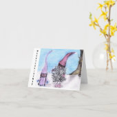 メリークリスマス格言 カード (黄色い花)