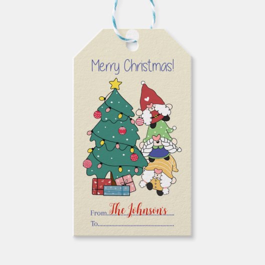 メリークリスマス格言 ギフトタグ (正面)