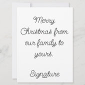 メリークリスマス格言 シーズンカード (裏面)