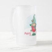 メリークリスマス格言 フロストグラスビールジョッキ (正面左)