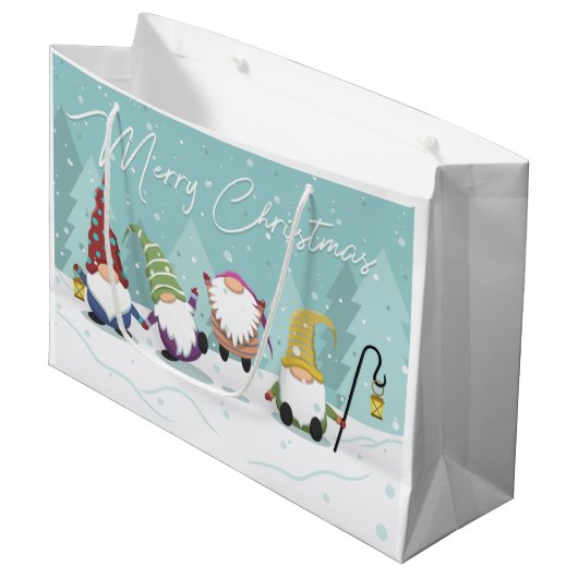 メリークリスマス格言 ラージペーパーバッグ (正面アングル)