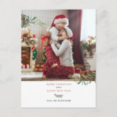 メリークリスマス植物写真 シーズンポストカード (正面)