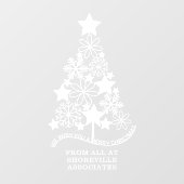 メリークリスマス様式ツリーカスタム ウィンドウサイン (シート)