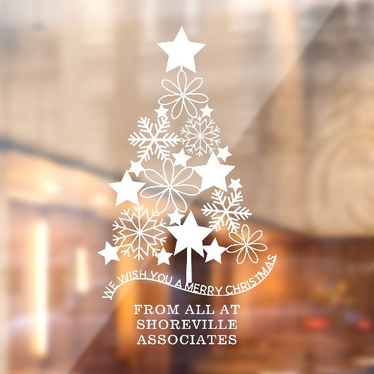 メリークリスマス様式ツリーカスタム ウィンドウサイン (シート2)