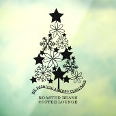 メリークリスマス様式パーソナライズされたの木 ウィンドウサイン (シート3)