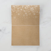 メリークリスマス正月転がおもしろい素朴オン シーズンカード (内部)