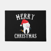 メリークリスマス歯医者の歯科 ドアマット (正面)
