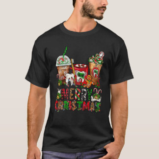 メリークリスマス歯科医コーヒーカップクリスマス歯科Sq Tシャツ