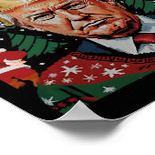 メリークリスマス民主党汚物屋おもしろいクリスマス ポスター (角)