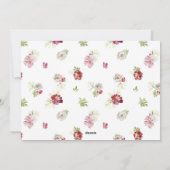 メリークリスマス水彩花 シーズンカード (裏面)