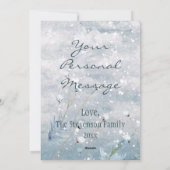 メリークリスマス水彩鹿雪のシーン名 シーズンカード (裏面)