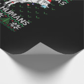 メリークリスマス汚い人間ヤギ醜いクリスマス ラッピングペーパー (角)