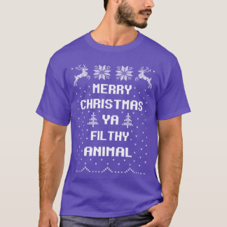 メリークリスマス汚い動物ヴィンテージ Tシャツ