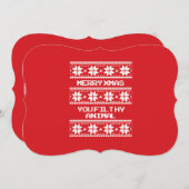 メリークリスマス汚い動物 シーズンカード (正面/裏面)