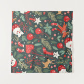 メリークリスマス泣き声 タペストリー (正面(横))