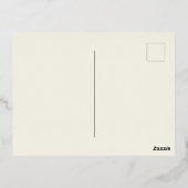 メリークリスマス海波ビーチ写真 箔シーズンポストカード (裏面)