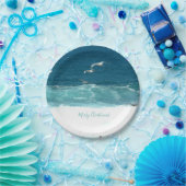 メリークリスマス海波紙プレート ペーパープレート (パーティー)