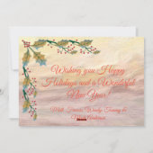 メリークリスマス海波0742 シーズンカード (裏面)