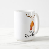 メリークリスマス漫画のアヒルおもしろいクックマス コーヒーマグカップ (正面右)