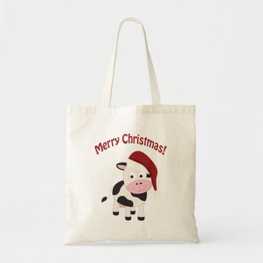メリークリスマス牛 トートバッグ (正面)
