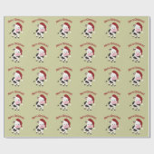 メリークリスマス牛 ラッピングペーパー (フラット)