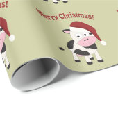 メリークリスマス牛 ラッピングペーパー (ロールコーナー)